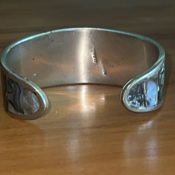 Vintage Mexican Alpaca Cuff Bracelet - Picture 4 of 11